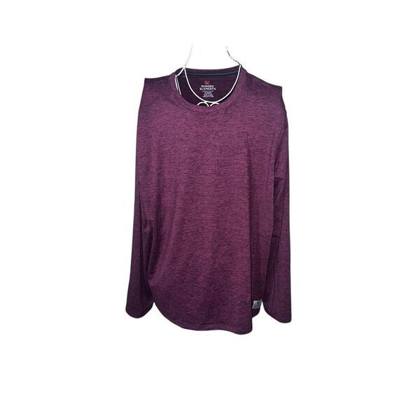 Nice Rugged Elements Long Sleeve Pullover Shirt Size XL Mens burgundy colored li - Picture 1 of 8